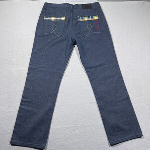 VTG Red Ape Jeans Men 36x32‎ Wide Leg Embroidered Pocket Baggy Hip Hop Raw Denim